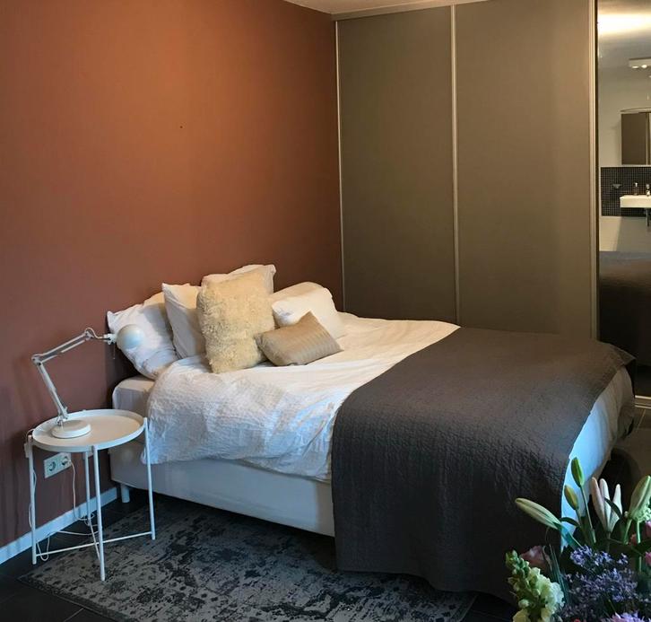 Ikea Espevär boxspring 160x200, Huis en Inrichting, Slaapkamer | Bedden, Gebruikt, Tweepersoons, 160 cm, 200 cm, Stof, Wit, Ophalen of Verzenden