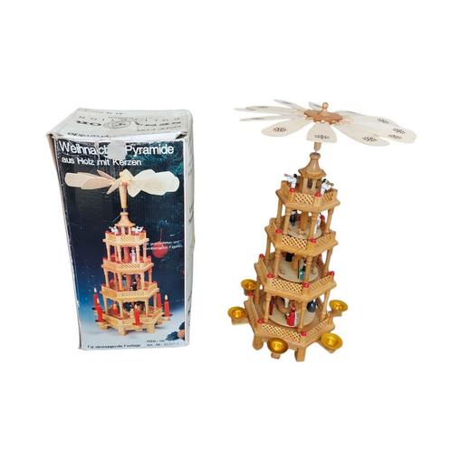 Traditionele kerstpiramide, 4 verdiepingen, Diversen, Kerst, Gebruikt, Ophalen of Verzenden