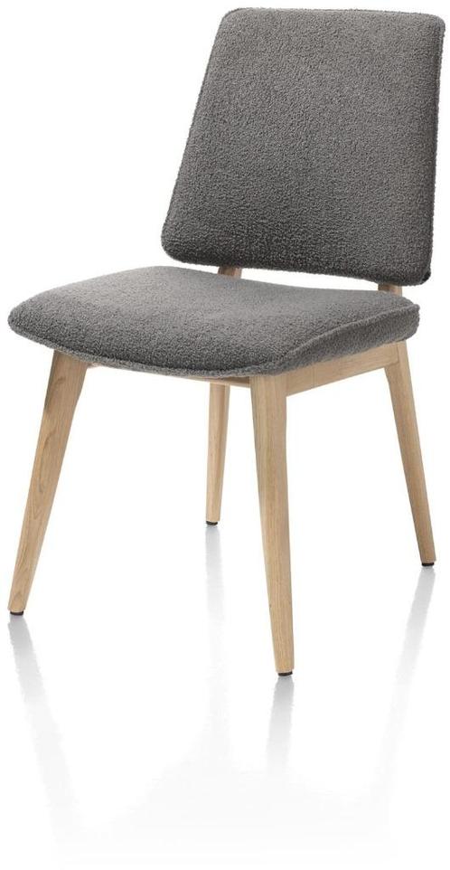6 Nieuwe stoelen, model Flair, Xooon, Antraciet+eikenhout, Huis en Inrichting, Stoelen, Nieuw, Vijf, Zes of meer stoelen, Hout