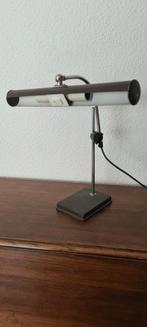 Retro vintage bureau lamp zwaar bruin verstelbaar draaibaar, Verzamelen, Retro, Ophalen of Verzenden