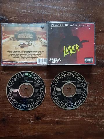 Slayer - Decade of aggression live 2 cd thrash speed rock beschikbaar voor biedingen