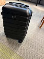 Zwarte Trolley Koffer, 50 tot 60 cm, Hard kunststof, Zo goed als nieuw, 35 tot 45 cm