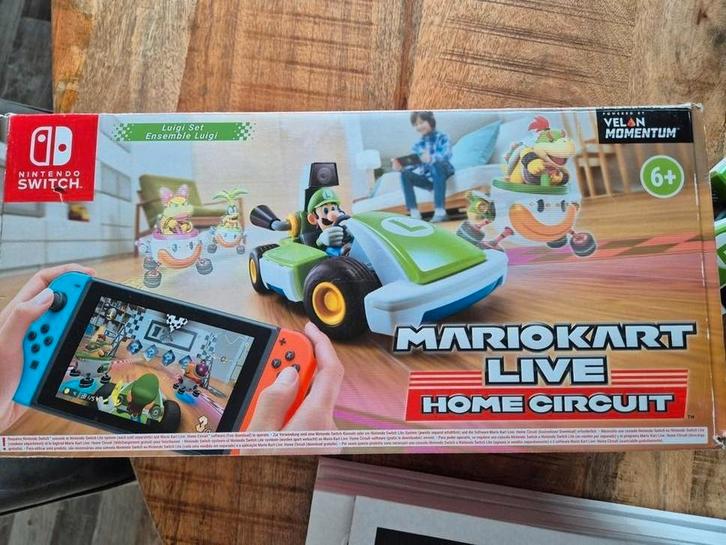 Mario Kart Live: Home Circuit - Luigi Set, Spelcomputers en Games, Games | Nintendo Switch, Zo goed als nieuw, Racen en Vliegen
