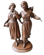 Ernest Rancoulet "2 dames" sculptuur., Ophalen