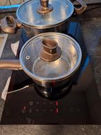 inbouw inductiekookplaat 2 pits, Witgoed en Apparatuur, Kookplaten, Ophalen, Gebruikt, 3 kookzones of minder, Inbouw