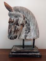 Mooi houten paardenhoofd op standaard, Antiek en Kunst, Ophalen of Verzenden