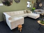 U bank in creme stof nieuw!, Huis en Inrichting, Ophalen, Nieuw, Stof