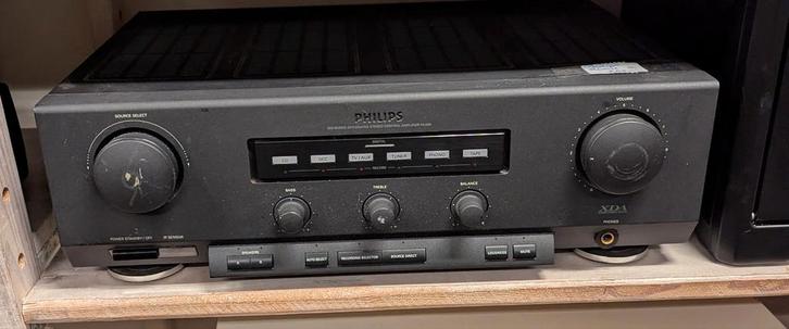 Philips reverse platenspelers boxen stereoset, Audio, Tv en Foto, Versterkers en Receivers, Gebruikt, Minder dan 60 watt, Overige merken
