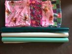 Kaftpapier groen 3 rollen + rekbare boeken hoesjes, Ophalen of Verzenden, Zo goed als nieuw