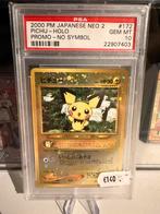 Pichu neo 2 promo “no symbol” #172 PSA 10, Ophalen of Verzenden, Zo goed als nieuw
