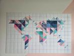 Ixxi wereldkaart, Antiek en Kunst, Ophalen of Verzenden