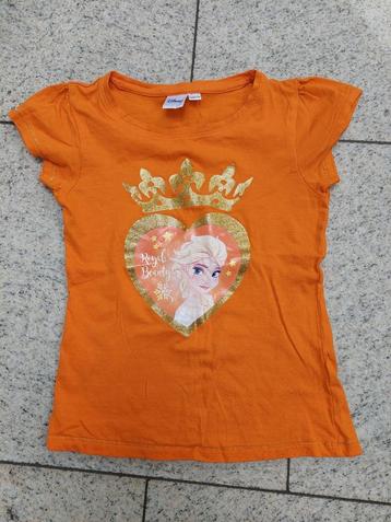 Frozen oranje koningsdagshirt maat 128-134