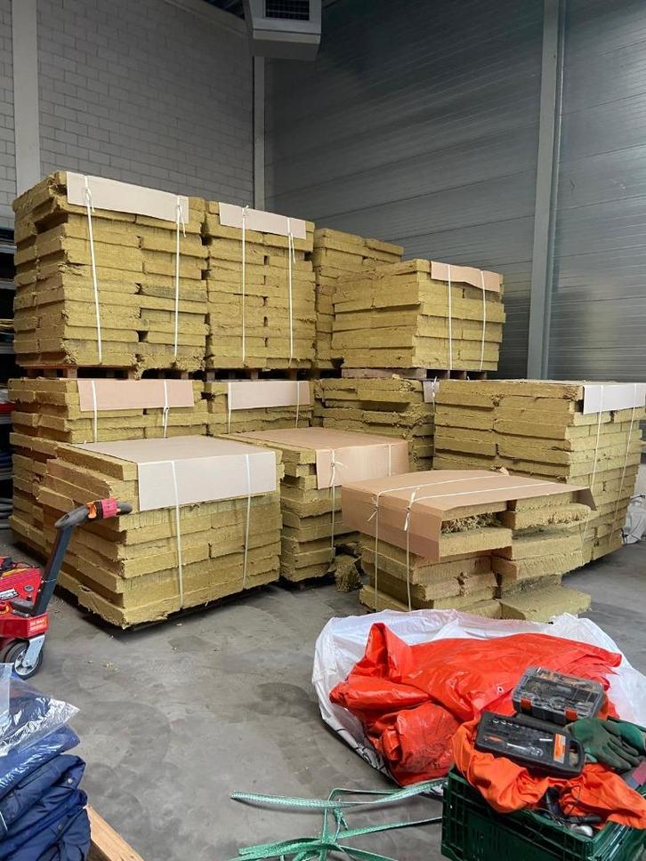 Steenwol isolatie harde persing - 10 cm dik, Doe-het-zelf en Verbouw, Isolatie en Afdichting, Gebruikt, Vloerisolatie, Muurisolatie