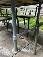 Steigerhouten tuintafel (zonder stoelen), Tuin en Terras, Tuintafels, Ophalen, Gebruikt, Rechthoekig, Hout