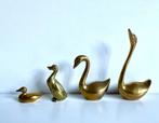 Messing watervogels (4x), Antiek en Kunst, Antiek | Koper en Brons, Ophalen of Verzenden