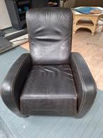 Relaxstoel leer  gebruikt, Huis en Inrichting, Ophalen, Gebruikt, Minder dan 75 cm, Leer