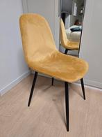 Stoel velour oker geel, Huis en Inrichting, Stoelen, Ophalen of Verzenden, Zo goed als nieuw, Overige kleuren, Eén