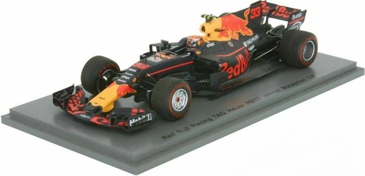39973: Red Bull RB13 - Max Verstappen - Malaysian GP 2017, Hobby en Vrije tijd, Modelauto's | 1:43, Zo goed als nieuw, Auto, Overige merken