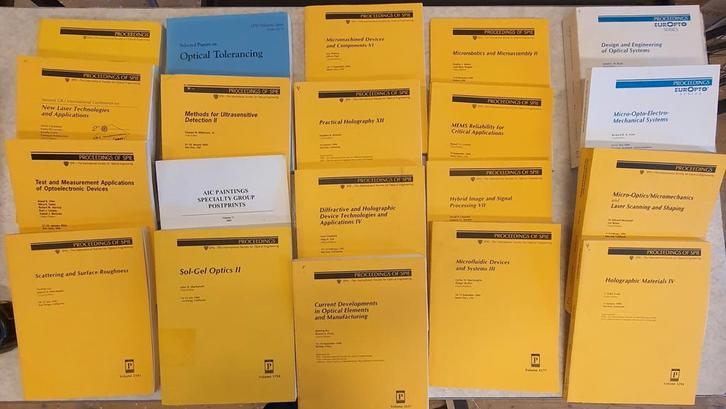 Proceedings of spie Wetenschap optica naslagwerken, Boeken, Wetenschap, Natuurwetenschap, Ophalen of Verzenden