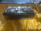 Antiek verzilverde Sieradendoosje uit japan, Antiek en Kunst, Ophalen of Verzenden, Zilver