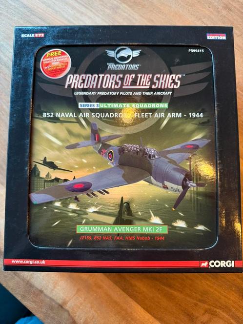 Corgi 1:72 diecast PR99415 Grumman Avenger MkI HMS Nabob, Verzamelen, Luchtvaart en Vliegtuigspotten, Gebruikt, Schaalmodel, Ophalen of Verzenden
