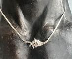 Leuke echt zilveren ketting met paarden, Sieraden, Tassen en Uiterlijk, Kettingen, Ophalen of Verzenden, Zo goed als nieuw, Zilver