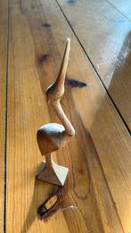 Houten vogel retro 22 cm, Antiek en Kunst, Ophalen of Verzenden