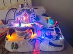 Kerstdorp kerstversiering huis met beweging en licht, Diversen, Kerst, Gebruikt, Ophalen of Verzenden