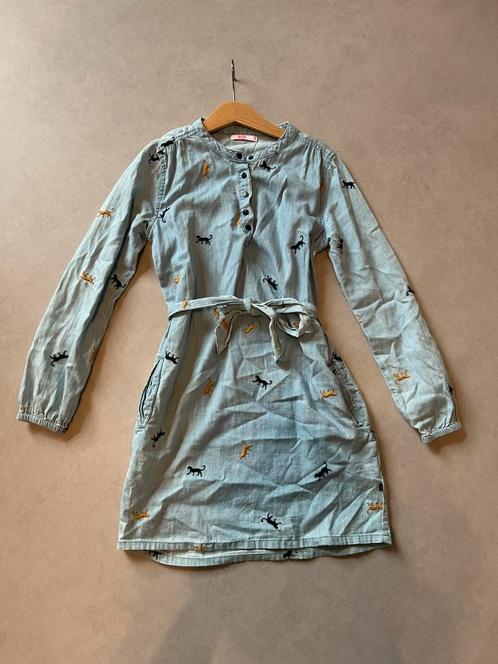 Denim jurkje 134/140 van WE Fashion, Kinderen en Baby's, Kinderkleding | Maat 134, Zo goed als nieuw, Meisje, Jurk of Rok, Ophalen of Verzenden