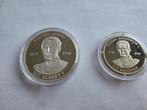 99,9% Zilveren Munten Belgische Koningen (1997), Postzegels en Munten, Setje, Zilver, Ophalen of Verzenden, Zilver