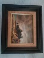 Schilderij Landschap met bomen, olieverf op doek, Ophalen of Verzenden