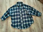 Gaaf blauw groen geblokt houthakkersvest, jasje geblokt S/M., Kleding | Dames, Maat 38/40 (M), Blauw, Ophalen of Verzenden, Onb