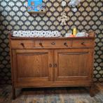 Prachtige vintage eikenhouten commode/dressoir, Ophalen, Zo goed als nieuw, Minder dan 50 cm, 105 cm of meer