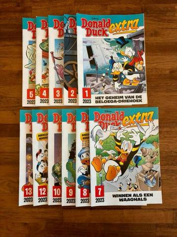 Donald Duck extra 2023 (11 st) + 2022 (6 st) zgan beschikbaar voor biedingen
