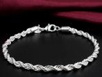 Armband 925 sterling zilver gedraaide schakel 20 CM -NIEUW-, Sieraden, Tassen en Uiterlijk, Armbanden, Ophalen of Verzenden, Nieuw