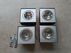 Philips Lirio Bloq - opbouwspots - 4 stuks, Ophalen of Verzenden, Gebruikt, Plafondspot of Wandspot