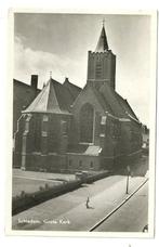 AK Schiedam - Grote Kerk, Verzamelen, Ansichtkaarten | Nederland, 1940 tot 1960, Zuid-Holland, Ongelopen, Verzenden