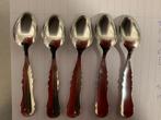 5 biedermeier lepeltjes 90 verzilverd nieuwstaat, Antiek en Kunst, Ophalen of Verzenden