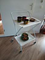 Vintage metalen trolley barretje, Ophalen of Verzenden