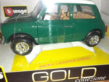 Bburago mini cooper gold collezione