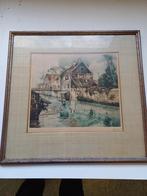 Aquarel in stijl van Louis Dauphin door Gres, Ophalen