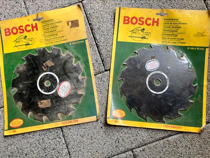 Te koop: 2 nieuwe Bosch cirkelzaagbladen 190 x 16 mm, Doe-het-zelf en Verbouw, Gereedschap | Machine-onderdelen en Toebehoren