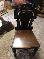 Houten bijzet stoeltje, Huis en Inrichting, Ophalen, Gebruikt, Bruin, Klassiek