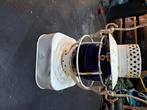 PSD Olielamp Dietz 8 Day New York , zeldzaam blauw glas, Antiek en Kunst, Ophalen of Verzenden