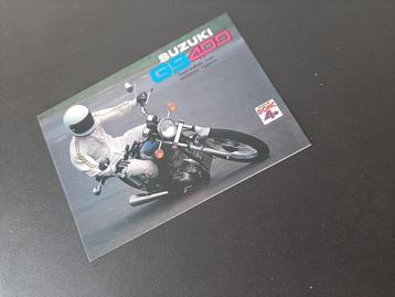 Suzuki GS400 GS 400 oldtimer nederlandse folder DOHC beschikbaar voor biedingen