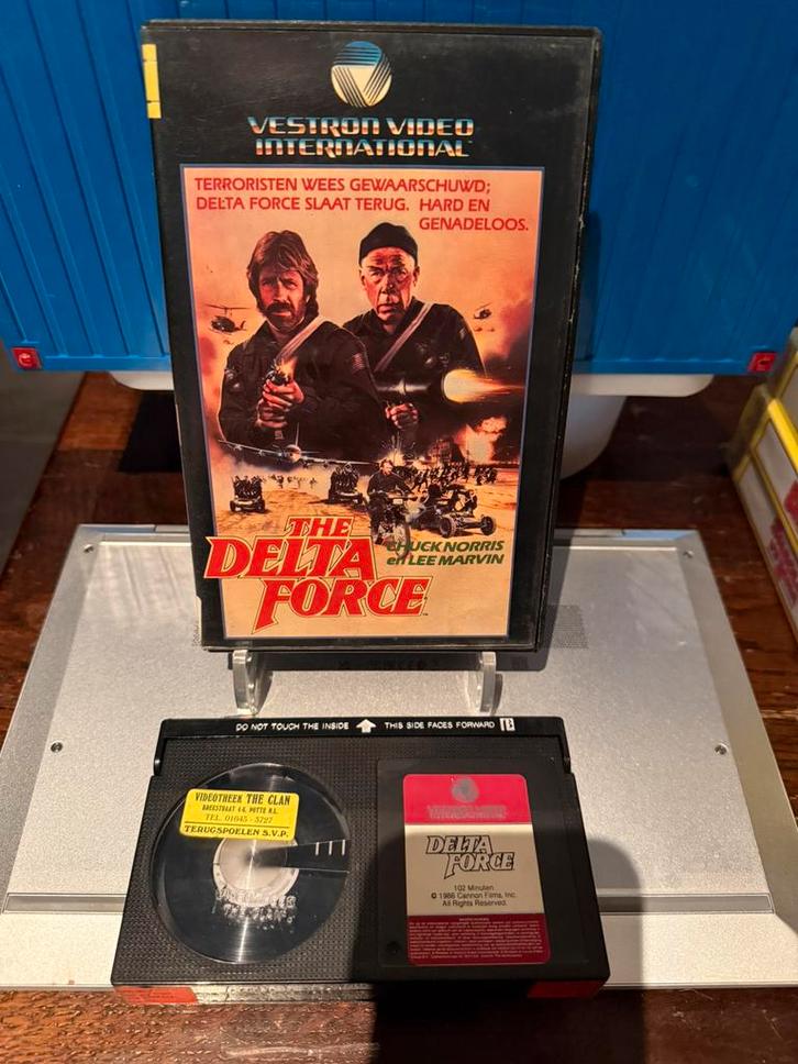 The Delta Force - ex rental beta, Cd's en Dvd's, VHS | Film, Gebruikt, Vanaf 16 jaar, Ophalen of Verzenden