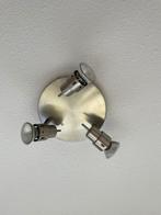 Plafondlamp 3 spots, Ophalen of Verzenden, Zo goed als nieuw, Metaal of Aluminium