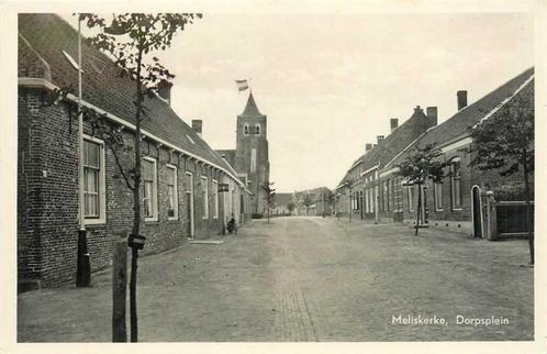 (380-757-001) Meliskerke Dorpsplein, Verzamelen, Ansichtkaarten | Nederland, Zeeland, Verzenden