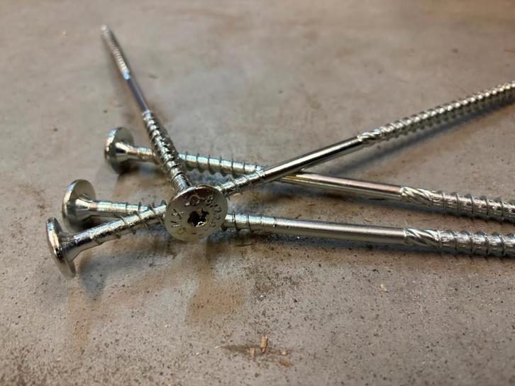 Tellerkop schroeven 8x220mm, Doe-het-zelf en Verbouw, IJzerwaren en Bevestigingsmiddelen, Nieuw, Schroeven, 100 tot 250 mm, Ophalen