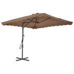 Zweefparasol parasol 250x250 cm Taupe GRATIS VERZENDEN!, Nieuw, Zweefparasol, 2 tot 3 meter, Verzenden